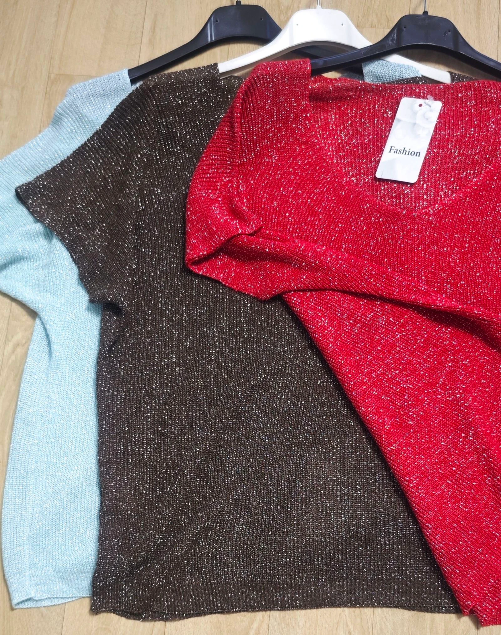 Lot of 3 Fine Shimmer Knit Tops (New with Tag – photo 4